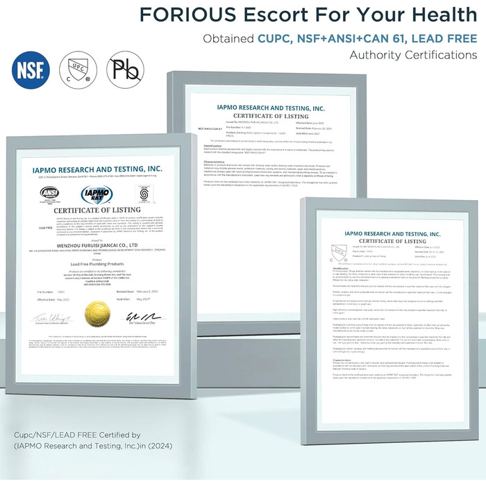 Змішувач для кухні FORIOUS висувний з душем, кухонний, L-подібний, 360° обертання, нержавіюча сталь