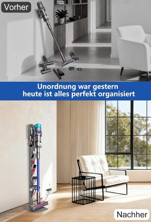 Настінна кріплення для пилососа Dyson (Gen5, V15, V12, V11, V10, V8, V7, V6) з вуглецевої сталі, сірий