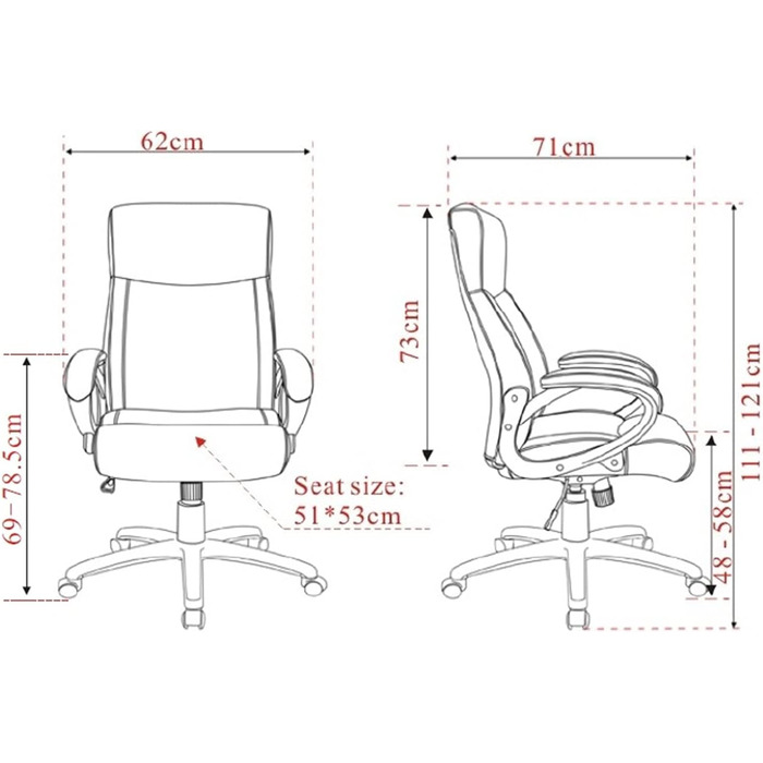 Офісне крісло SixBros. для шеф-кухаря, сіре - HLC-0311-1/2167, тканина