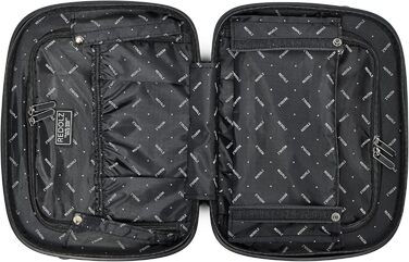 Набір валіз REDOLZ Essentials 4 шт. (S, M, L, Beauty Case) | Розширювані | Чорний металік