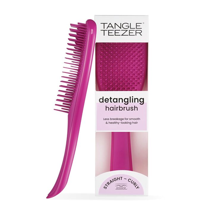 Тізер Tangle Teezer Ultimate Detangler – Щітка для розчісування мокрого та сухого волосся. Розплутує всі типи волосся, зменшує ламкість та видаляє ковтуни. Чорний (Electric Raspberry)