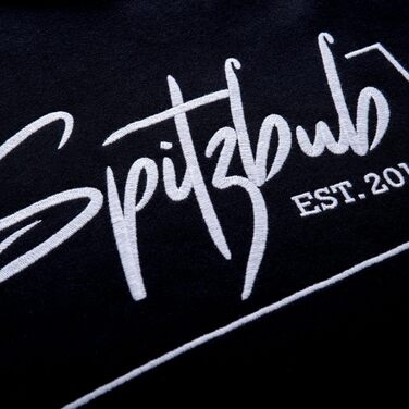 Чоловічий худі Spitzbub з капюшоном, чорний, розмір XL. Стильний дизайн, капюшонний пуловер