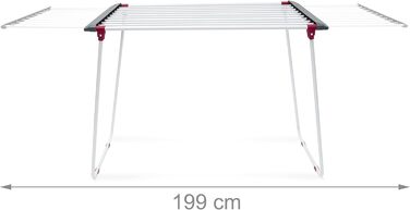 Сушарка для білизни Relaxdays розкладна, залізна, 18.2 м, біла - надійний та міцний сушарка для одягу