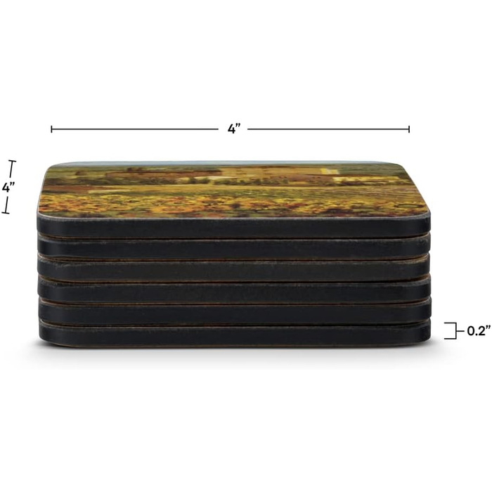 Pimpernel Tuscany Coasters, 6 pieces (s)