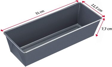 Форма для кексу Westmark König, сталева, антрацит, 30 см