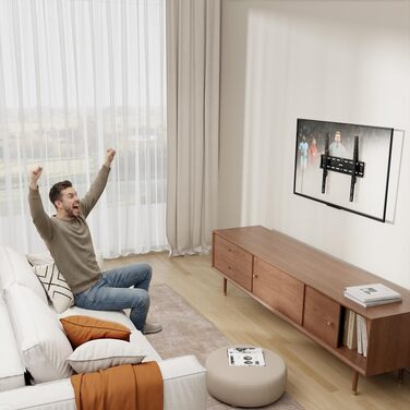 Настінний кронштейн для телевізора Philips Universal Flat-to-Wall для LCD/LED ТВ 32-75 дюймів, VESA 75x75-400x400 мм, до 45 кг