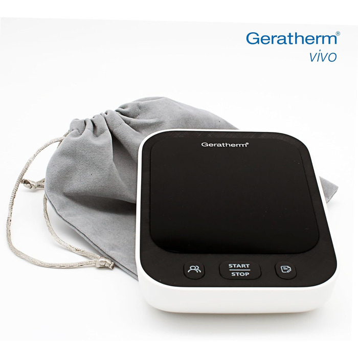 GERATHERM vivo – Точний цифровий тонометр на плечі та пульсометр для двох користувачів з контролем положення манжети та індикатором ВООЗ