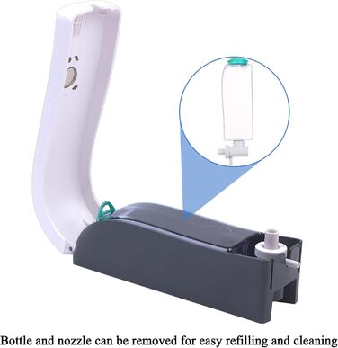 Настінний дозатор для мила без свердління, 300 мл. Підходить для мила, шампуню, дезінфікуючого засобу, миючого засобу. Чорний/Білий/Золотий (Білий)