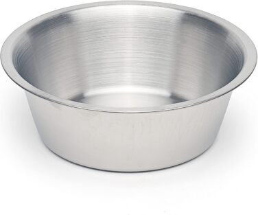 Яська - високоякісний миска для собак з нержавіючої сталі, миска для корму та води, придатна для миття в посудомийній машині, годівниця (1x S / 0,9 л / 17,5 см)