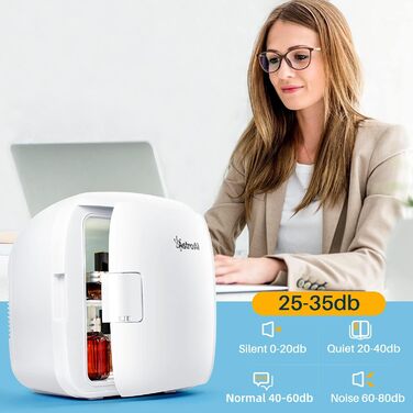 AstroAI Міні холодильник 9 літрів з охолодженням та нагріванням 12/230V для авто, дому, офісу та гуртожитку (білий)