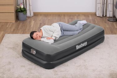 Надувний матрац Bestway 67401-5 з вбудованим насосом, 191x97x46 см, односпальний