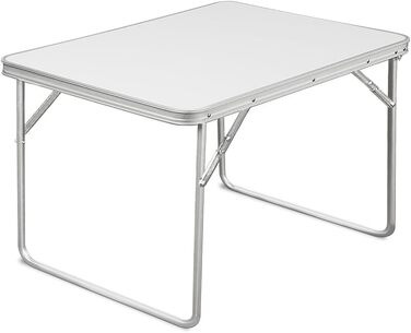 Складаний столик Casaria® для кемпінгу та саду: 80 x 60 см, алюміній, легкий, стабільний