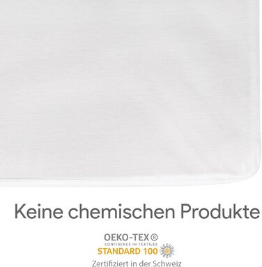 Mattress protector 140x200cm – 100% Bamboo Antibacterial and Anti-Allergic waterproof mattress cover 140x200 with optimal fit
