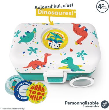 Monbento Brotdose Kinder Tresor: Ланчбокс для дітей з 3 відділеннями - Monbento, BPA-free, витримує протікання, персоналізований, для школи/пікніка
