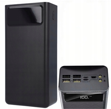 Повербанк JYSafora 50000 mAh, 5xUSB, швидка зарядка, з LED-дисплеєм, білий