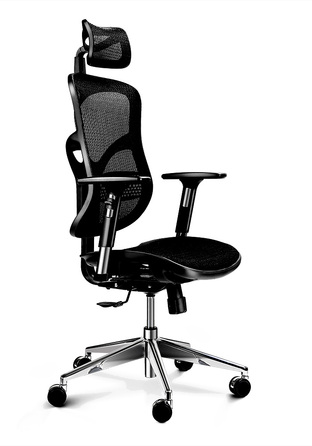 Ергономічне крісло Diablo Chairs V-Basic, тканина, чорне