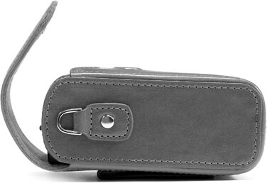 Сумка для фотоапарата MegaGear Panasonic Lumix DC-ZS70/LX10/ZS60/ZS100/LX15/TZ95/TZ90/TZ80/TZ100 сіра шкіряна з ременем