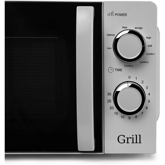 Мікрохвильова піч Orbegozo MI 2115, 20 л, 700 Вт, біла, з грилем