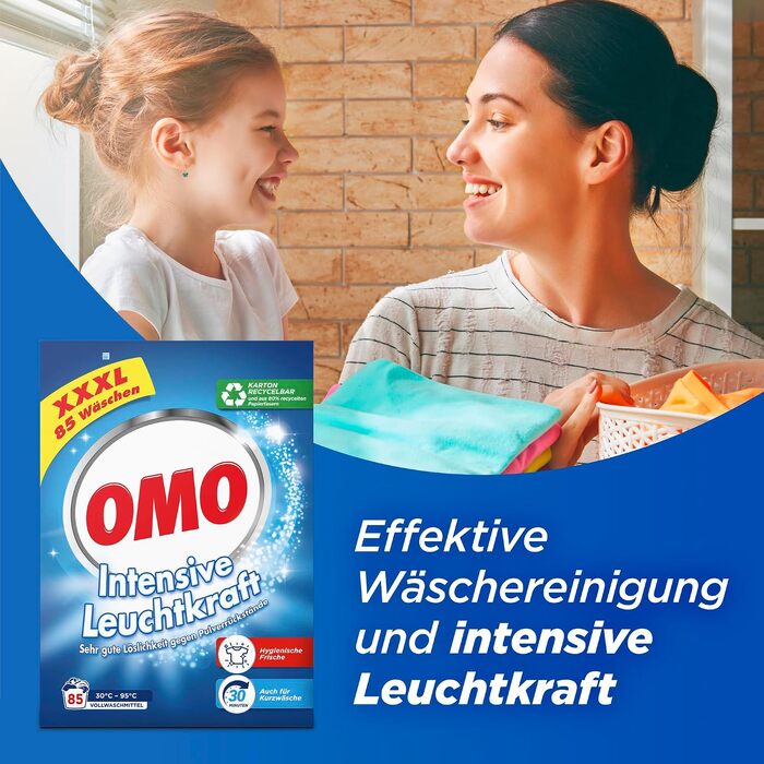 Пральний порошок Omo XXXL для прання, 85 циклів, 5.1 кг