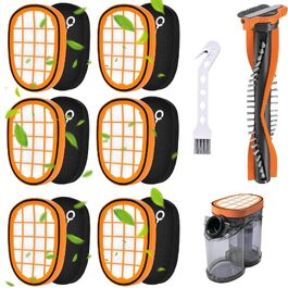 Набір фільтрів для пилососа Philips SpeedPro Max (8 шт): 6 фільтрів, щітка SpeedPro Max та щітка для чищення, сумісні з FC6812, FC6814, FC6822, FC6823, FC6908, FC6827