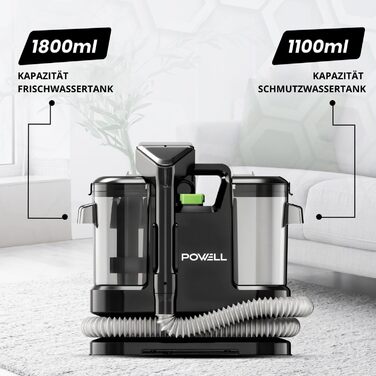 Портативний пилосос для килимів Powell Waschsauger 450W - 13kPA, для килимів, диванів, меблів, авто