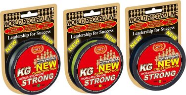 Плетена рибальська волосінь WFT KG Strong 300м 0,22мм 32кг для моря