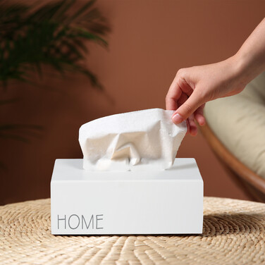 Relaxdays Tissue Box 'Home'