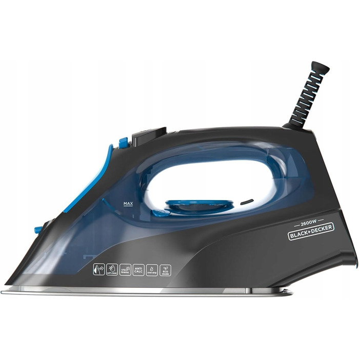 Парова праска BLACK&DECKER BXIR2605E 2600 Вт, потужний паровий удар