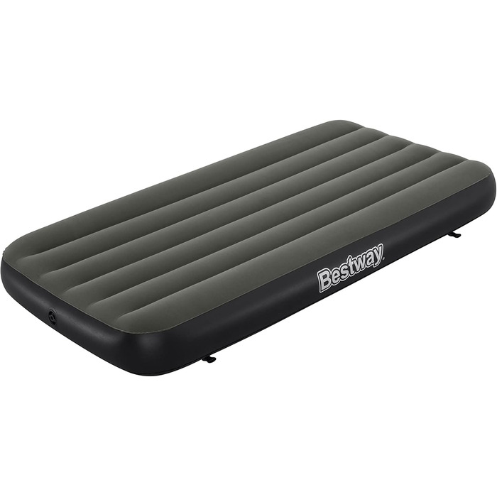 Надувний матрац Bestway TriTech Connect and Rest 3-в-1 | Міцний матеріал | Регульовані пряжки | 2 матраци в комплекті | Сірий колір | 188 x 99 x 25 см