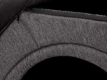 Будка для собак, лежанка для собак, будиночок для котів Mittel L 52x46x53 см, графіт з чорним