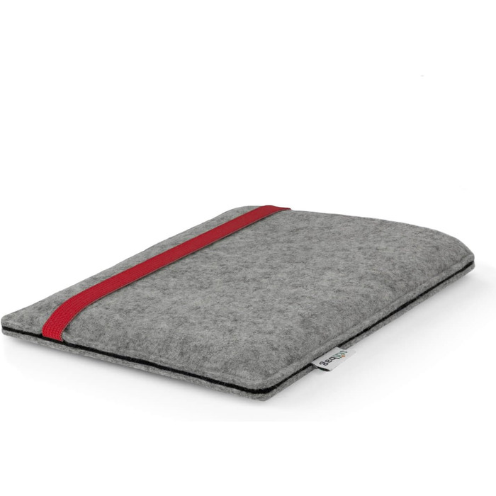 Чохол для Kindle Paperwhite 7-го покоління | Стильний чохол для електронного читача Leon | Вовняний фільц, Made in Germany (Антрацит - зелений) (Світло-сірий - червоний)