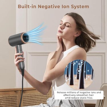 Airstyler 6 в 1: фен-щітка, локони, укладка волосся, іонізація, 1000W, білий, сірий/золотий