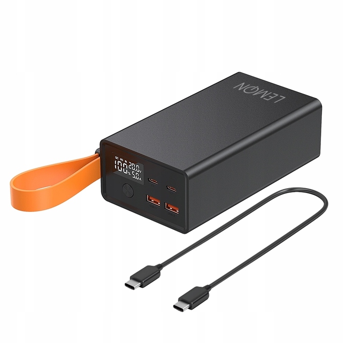 Повербанк LEMON 50000 mAh, чорний