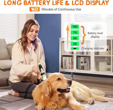 Професійна машинка для стрижки собак та котів Nextronix - набір з 4 насадками, 6500 обертів