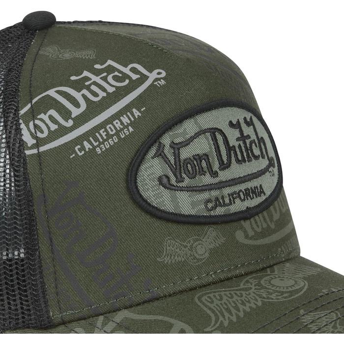 Кепка Von Dutch унісекс, тракер з бейсболкою (Snapback), зелена
