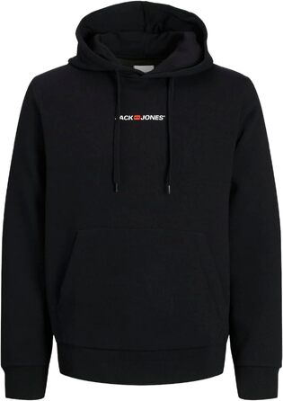 Набір худі для чоловіків JACK & JONES (2 шт.), бавовняний світшот з каптуром, чорний та темно-зелений, розмір L