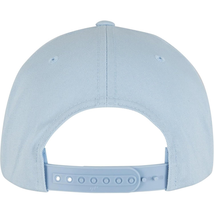 Кепка бейсболка Flexfit Unisex Classic 5 Panel Snapback, універсальний розмір, блакитний/білий