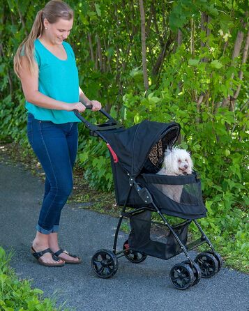 Візок для котів/собак Pet Gear Happy Trails, легкий, складаний, знімний підклад, кошик для зберігання Jaguar