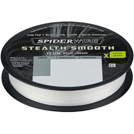 Плетена ліска Spiderwire Stealth Smooth 8, 300 м, прозора, 0,19 мм, 18 кг