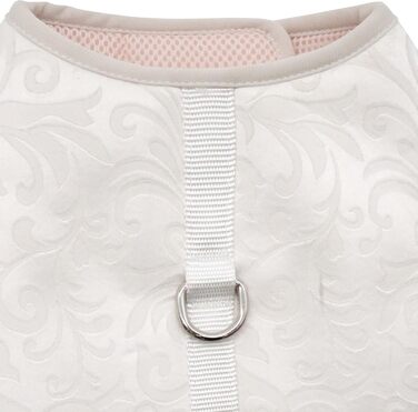 Нашийник для собак Croci Ceremony з дзвіночком для обручок, H-Gechirr з кільцем, регульований, розмір 38-54 см, білий