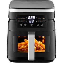 Фритюрниця повітряна STARCREST 7л, 2000W, 12 програм, підігрів, чорна