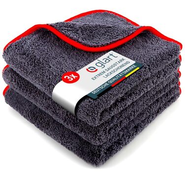 Набір мікрофібр для автомобіля Glart 443TPO4, 12 шт, 40x40 см, 600 GSM, серветки для полірування та чистки авто