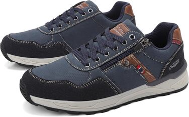 ARRIGO BELLO Кросівки для чоловіків: зручні, легкі, з блискавкою, для активного відпочинку та прогулянок. Розміри 41-46 (синій, 45 EU).