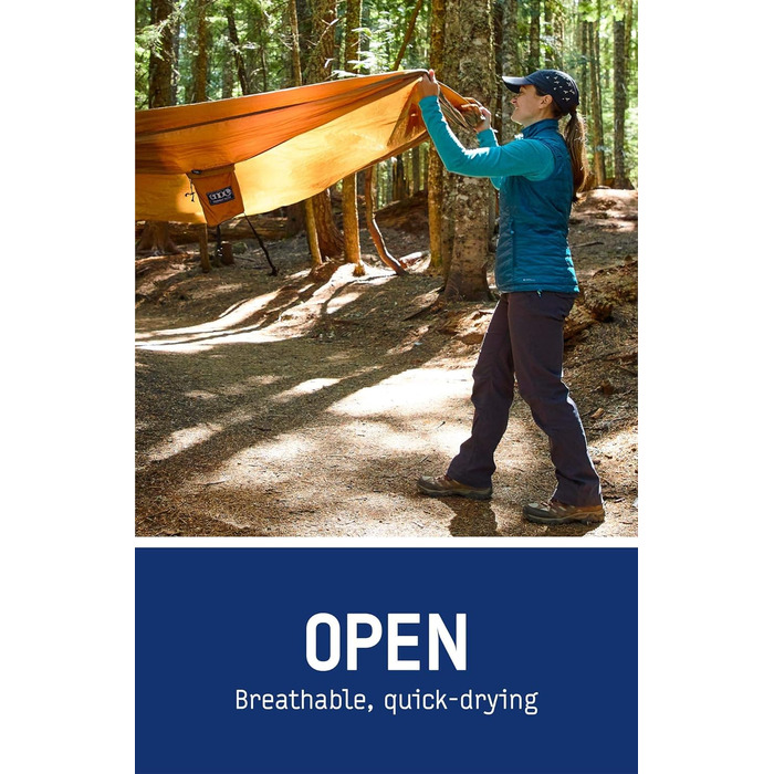 Гамак для кемпінгу ENO DoubleNest, 1-2 особи, спеціальне кольорове рішення ATC Violett / Blaugrün