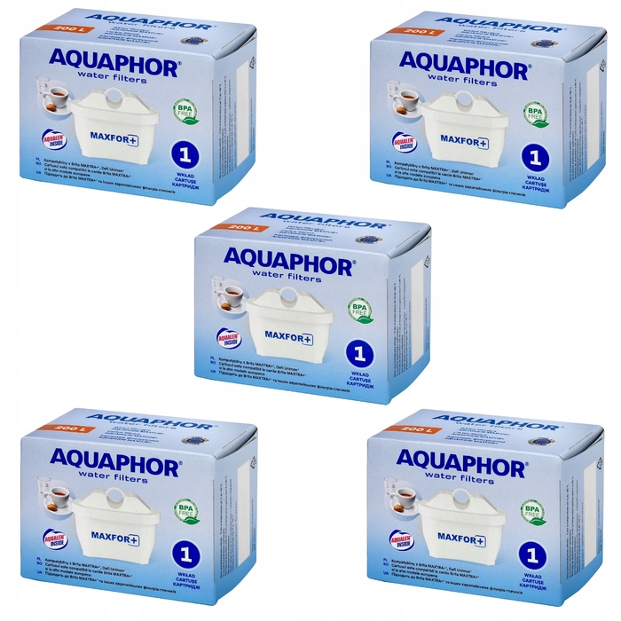 Смінні фільтрувальні картриджі для глека Aquaphor Maxfor B25, 5 шт.
