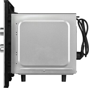 Вбудована мікрохвильова піч Exquisit EMW20-DG-020 | 800 Вт, гриль 1000 Вт, 8 програм, діаметр підноса 27 см, нержавіюча сталь