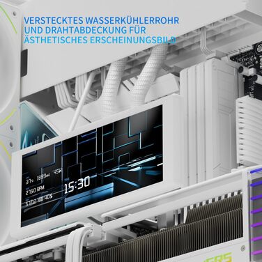 Ігровий корпус Thermalright A70 VISION White ATX з LCD-дисплеєм 9.16'', панорамною підсвіткою та підтримкою 8 вентиляторів