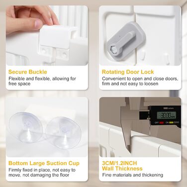 Клітка-вигул для цуценят та собак CEIEVER, 186x126x75 см, біла