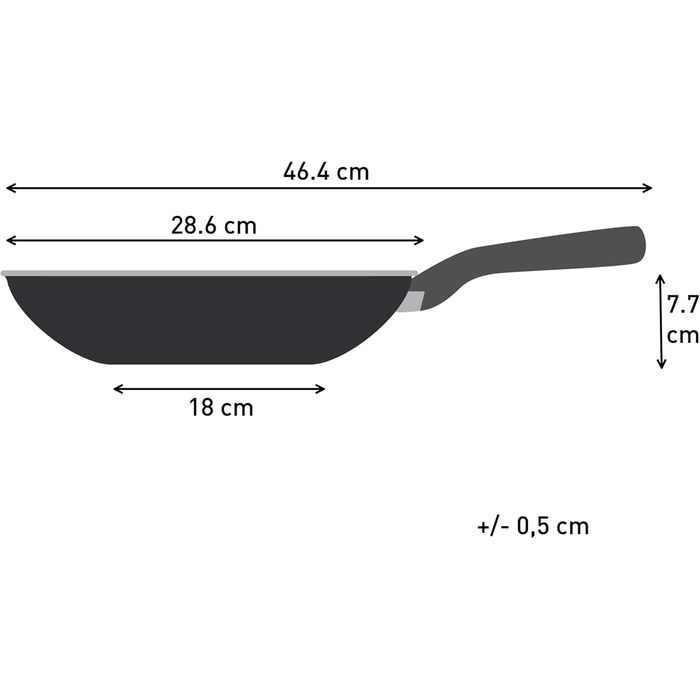 Вок Tefal Recycled On 28 см з антипригарним покриттям, індукція, чорний