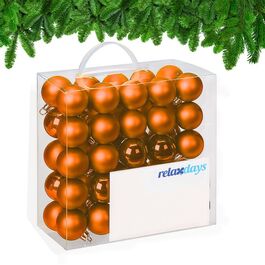 Relaxdays Set of 50 Christmas Baubles